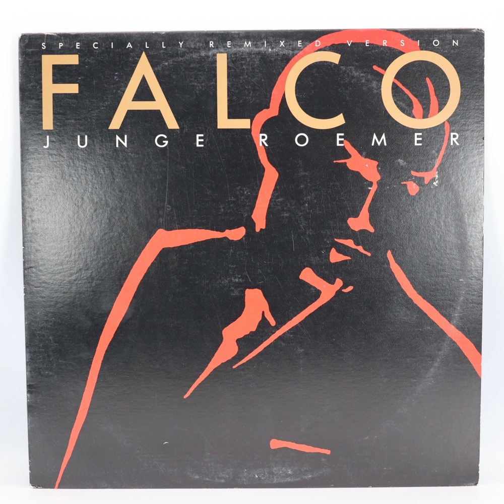 Falco Vinyl Record Unisex 12" Black Junge Roemer Remixed Electronic 1984 Single